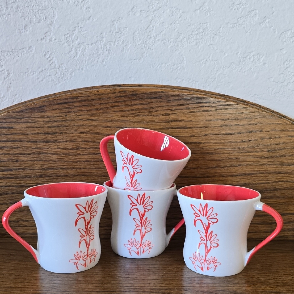 Tea Espresso Mugs Bone China Made In Indua Floral